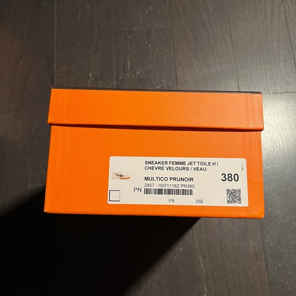 Hermes medium shoe empty box case decoration storage orange - Picture 5 of 11